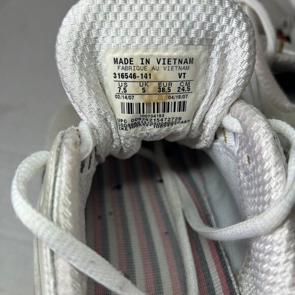 Nike Shox Turbo Pearl White Camo Gold Running 316546-141 2007 Size 7.5 - Picture 6 of 8